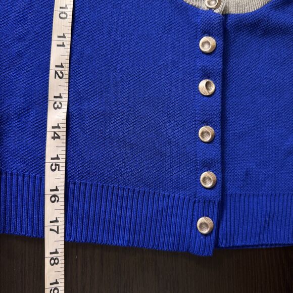 Elhoffer Design Sweater Womens Medium Griffin Cape Cardigan Costume Cosplay Blue - Picture 12 of 13